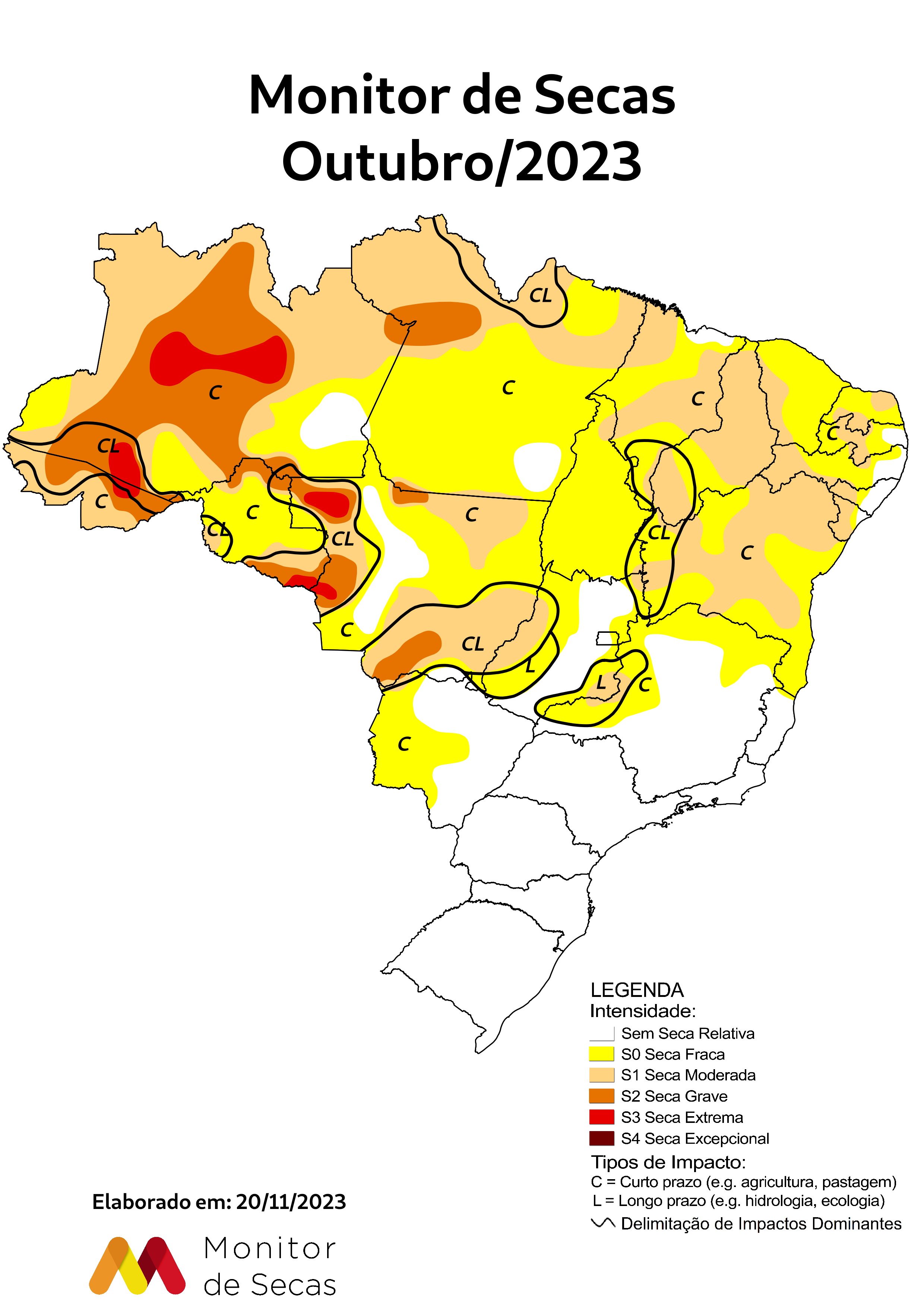 Monitoramento e Previsão - Brasil / América do Sul - Junho/2023 - Page 6 -  Monitoramento e Previsão - América do Sul - Brasil Abaixo de Zero